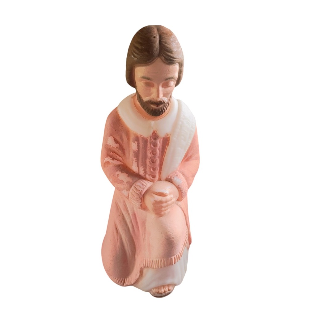 Vintage Poloron Joseph Nativity Blow‎ Mold 16"